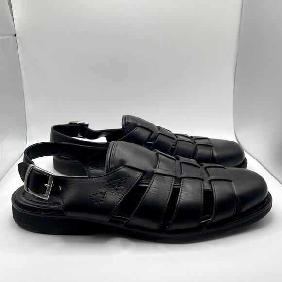 Allen Edmonds Men's Leather Fisherman Slingback Sandals 11 - Picture 2 of 14